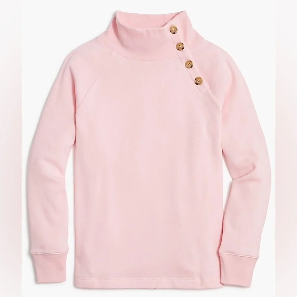 J Crew pink asymmetrical button up collar
